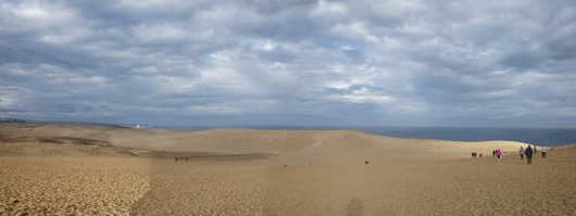 「馬の背」の風景－風がとても冷たいです