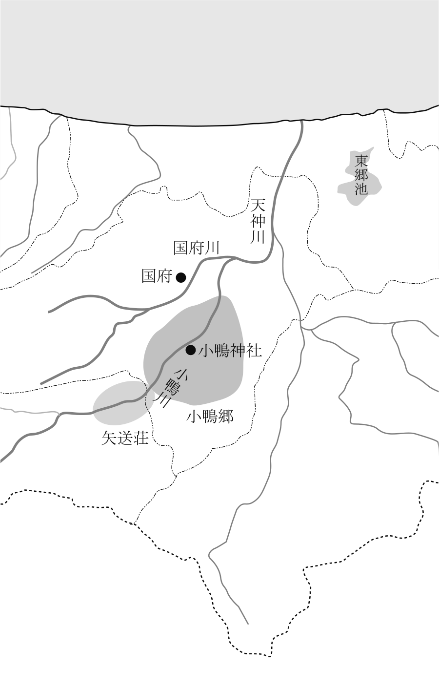 小鴨神社周辺地図