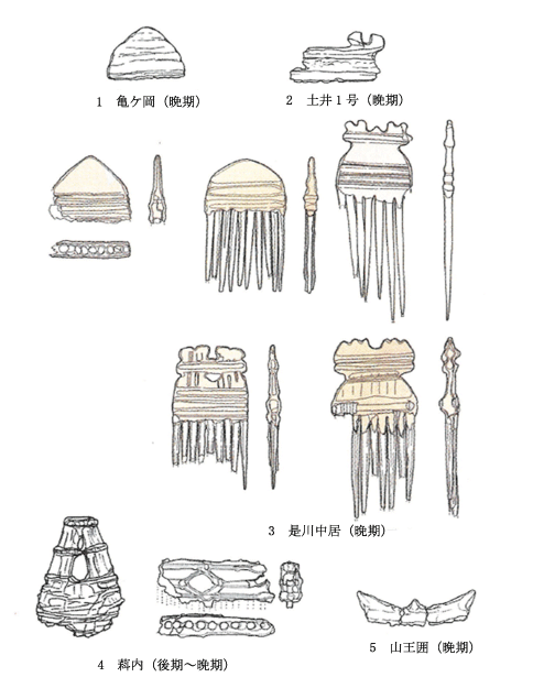 本州出土の櫛分布1