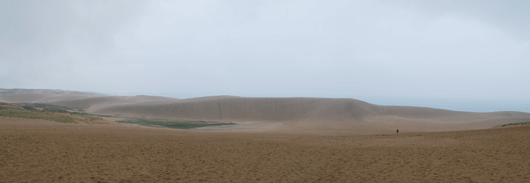 馬の背「」の風景－霧雨