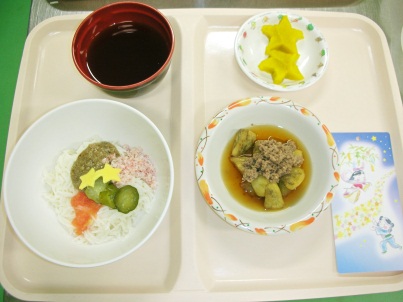 そうめん軟菜食の写真