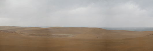 「馬の背」の風景－強い風と激しい雨