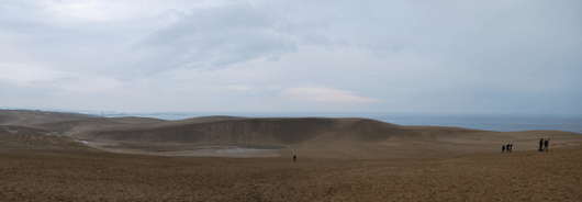 「馬の背」の風景－どんよりとした空模様