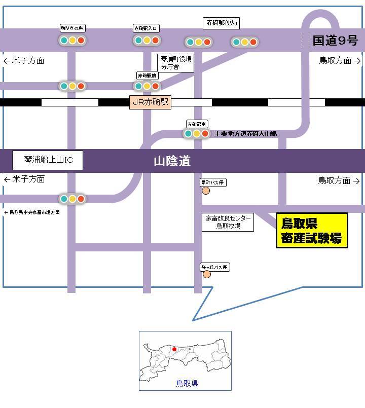 畜産試験場アクセス地図