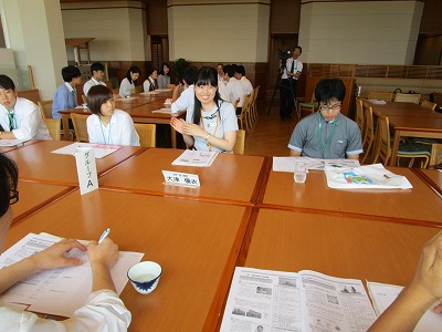 昼食交流会の様子