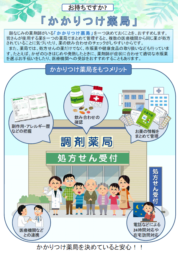 かかりつけ薬局チラシ