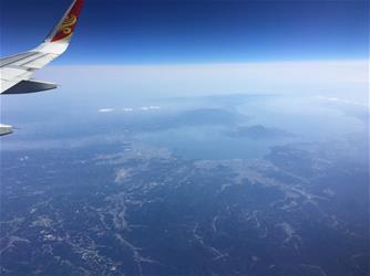 桜島上空