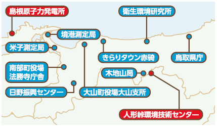 モニタリングポスト位置図