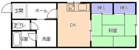 １DK間取り図