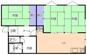 ３DK（Ｂ)間取り図