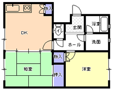 2DK間取り図