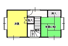 3DK（A)間取り図２階