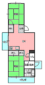 ２DK間取り図