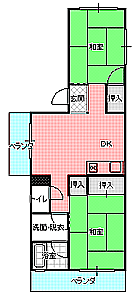 ２DK間取り図