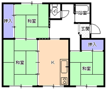 ３DK間取り図