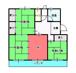 ３DK（Ａ)間取り図