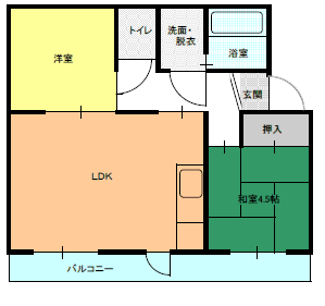 ２ＬDK（Ａ)間取り図