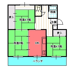 ３DK間取り図