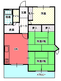 ３DK（Ｂ)間取り図