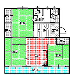 ３DK間取り図