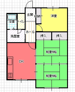 ３DK（Ｂ)間取り図