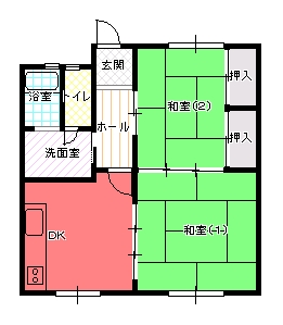 ２DK（Ｂ)間取り図