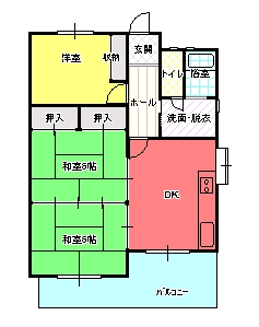 ３DK間取り図