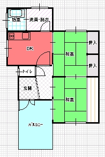 ２DK（Ｂ)間取り図