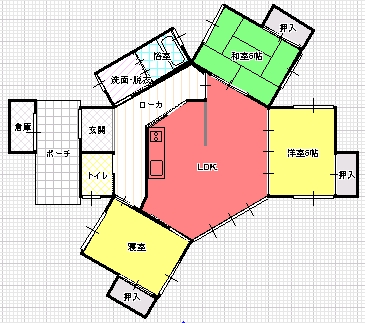 ３DK（Ｂ)間取り図