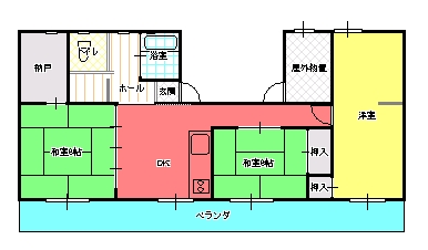 ３DK（Ｆ)間取り図