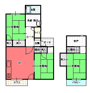 ３DK（D)間取り図