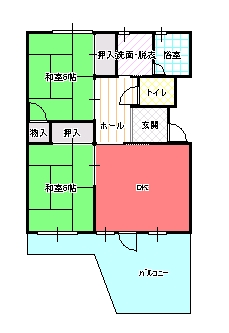 ２DK（Ｂ)間取り図