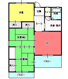 ３DK（Ｂ)間取り図