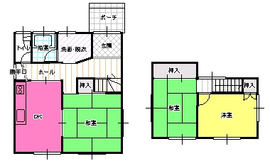 ３DK間取り図