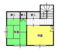 ３DK（Ｂ)間取り図２階