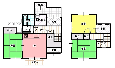 ３DK間取り図