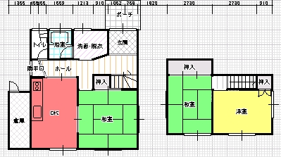 ３DK間取り図