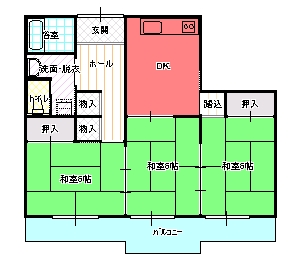 ３DK間取り図