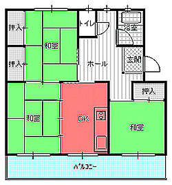 ３DK間取り図