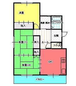 ３DK（Ｂ)間取り図