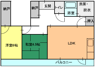 ３DK（Ａ)間取り図