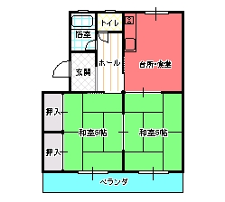 ２DK間取り図