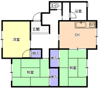 ３DK（Ｂ)間取り図