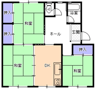 ３DK（Ａ)間取り図