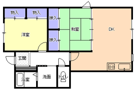 ２DK（Ｂ)間取り図