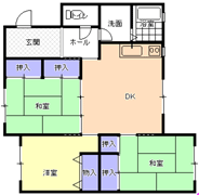 ３DK間取り図