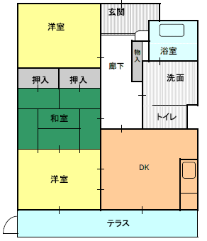 ３DK（G)間取り図