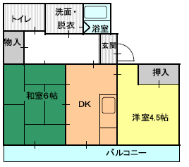 ２DK（Ａ)間取り図