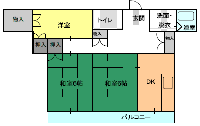 ３DK（B)間取り図