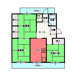 ３DK（D)間取り図